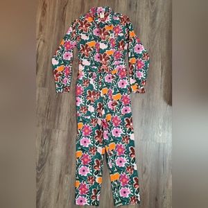 *SOLD* Lucy & Yak Carmen Jumpsuit in Wilderly Print